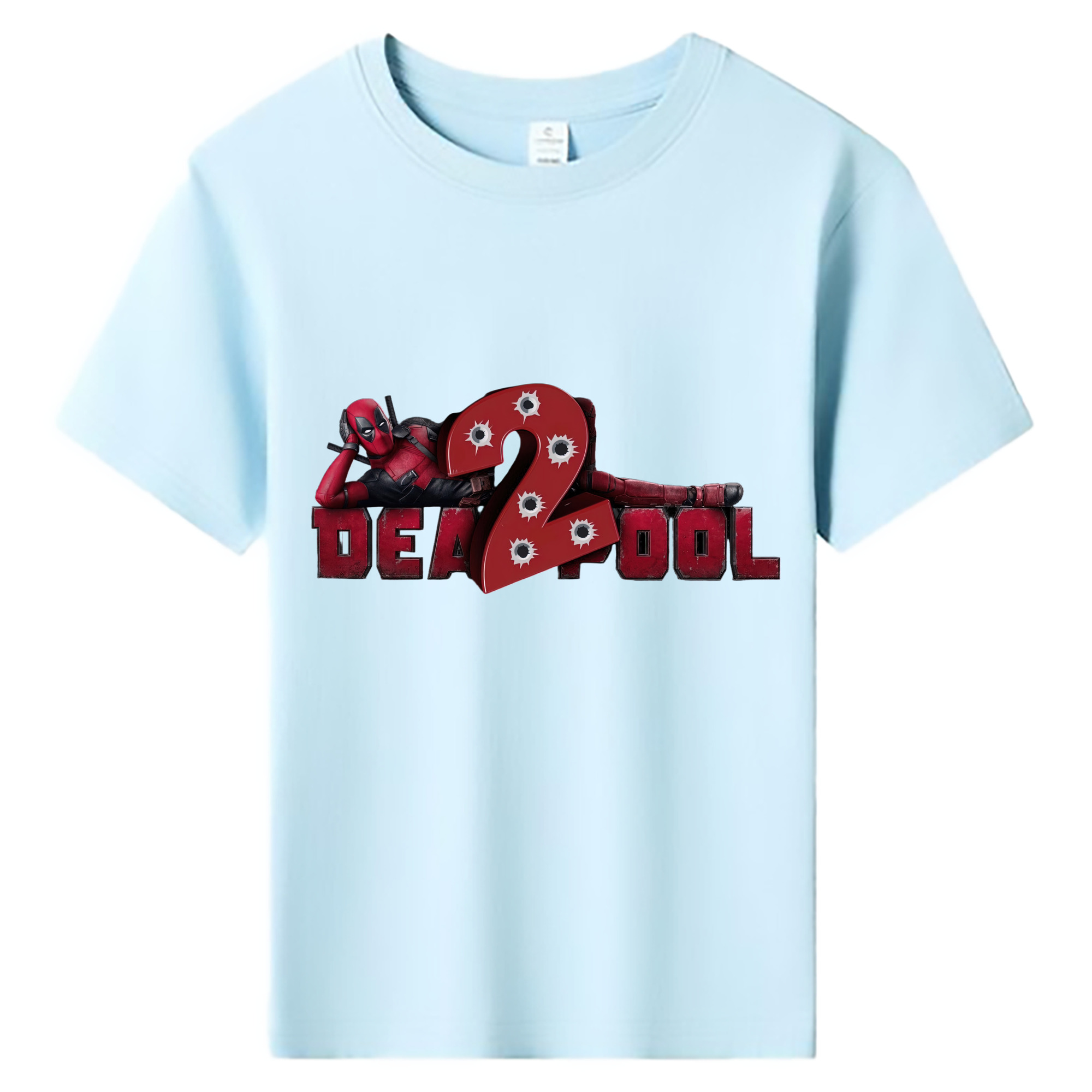 （画像用） Deadpool デッドプール 綿100％キッズTシャツ（フロントプリント）